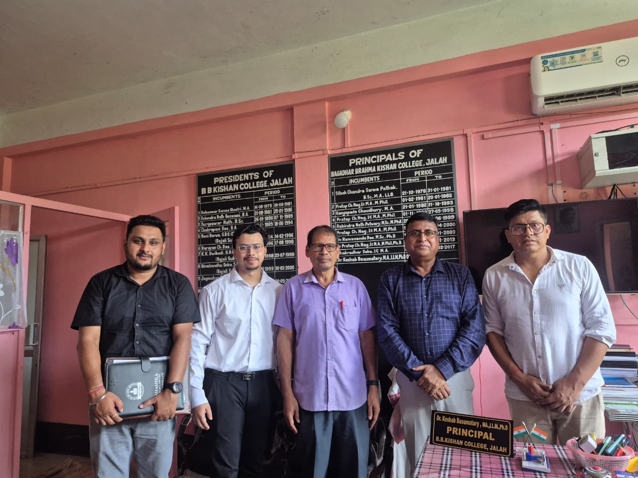 Recent Visit to Barnagar College